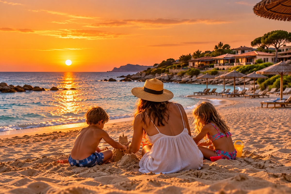 tramonto mediterraneo villaggi sardegna in famiglia